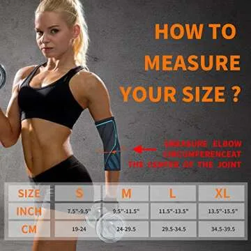 CYCLXY Elbow Compression Sleeve for Tendonitis Relief