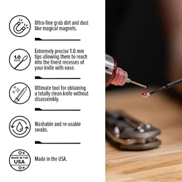 KPL MicroFiber Knife Care Swabs - Precision Cleaning Tools