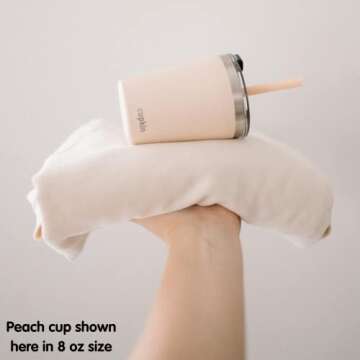 CUPKIN Stainless Steel Insulated Tumbler with Lid and Straw, 20 oz Water Bottle & Straw, Stainless Steel Cups, Travel Coffee Mug for Adults, Iced Coffee Cup with Lid, Tumbler for Travel