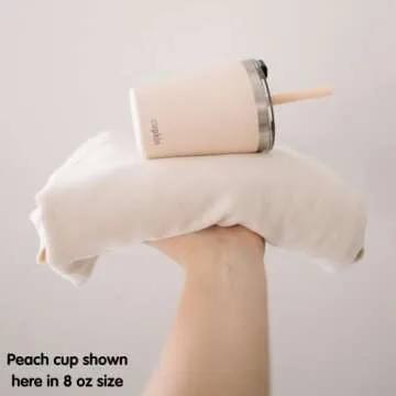 CUPKIN Stainless Steel Insulated Tumbler with Lid and Straw, 20 oz Water Bottle & Straw, Stainless Steel Cups, Travel Coffee Mug for Adults, Iced Coffee Cup with Lid, Tumbler for Travel