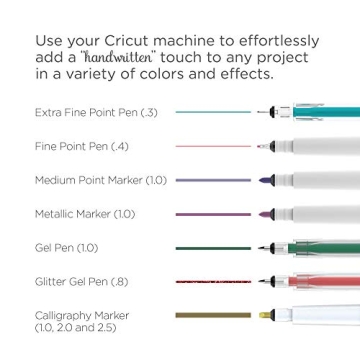 Cricut Gel Pen Set for Vibrant Craft Projects