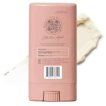 Project Reef SPF 50 Sheer Mineral Sunscreen Stick - Vegan, Reef Safe, Non-Nano Zinc, Face Sunblock S...