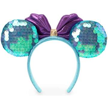 Disney Parks Exclusive - Minnie Mickey Ears Headband - Ariel The Little Mermaid