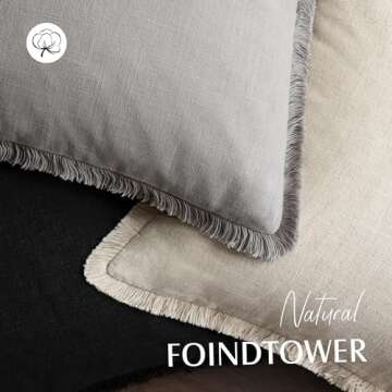 Cozy Decorative Fringe Pillow Covers for Home Decor