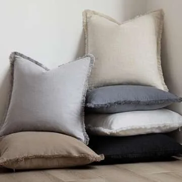 Cozy Decorative Fringe Pillow Covers for Home Decor