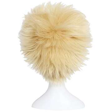 ColorGround Afro Blonde Cosplay Wig for Fun Styling