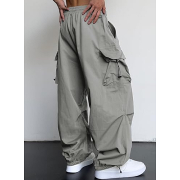 Trendy JMIERR Men's Baggy Cargo Pants for Ultimate Style