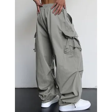 Trendy JMIERR Men's Baggy Cargo Pants for Ultimate Style