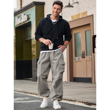 Trendy JMIERR Men's Baggy Cargo Pants for Ultimate Style