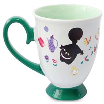 Disney Parks Exclusive - Ceramic Coffee Mug - COLOR CHANGING - Alice in Wonderland Pedestal, 11oz