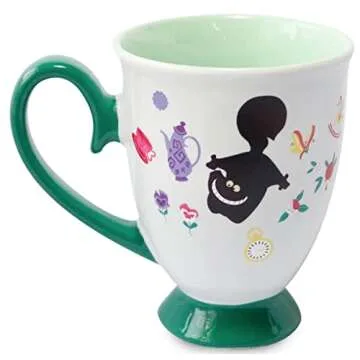 Disney Parks Exclusive - Ceramic Coffee Mug - COLOR CHANGING - Alice in Wonderland Pedestal, 11oz