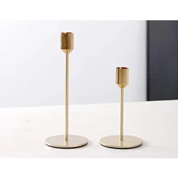 Gold Candlestick Holders for Weddings and Home Decor