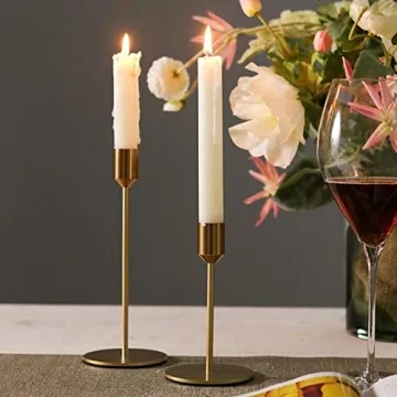 Gold Candlestick Holders for Weddings and Home Decor