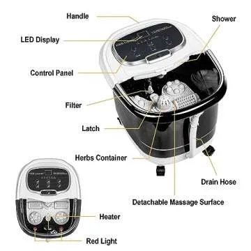 H&B Luxuries Foot Spa with Heat - Perfect Gift for All