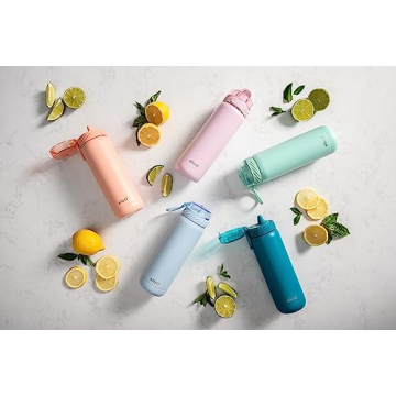 Ello Cooper 22oz Stainless Steel Water Bottle with Straw