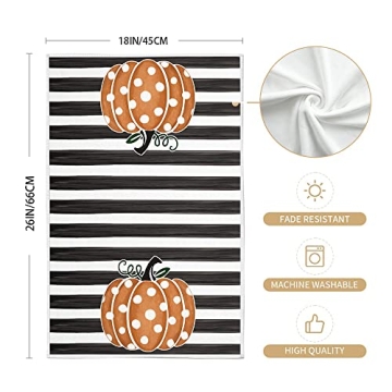 ARKENY Hello Pumpkin Fall Kitchen Towels Set of 2