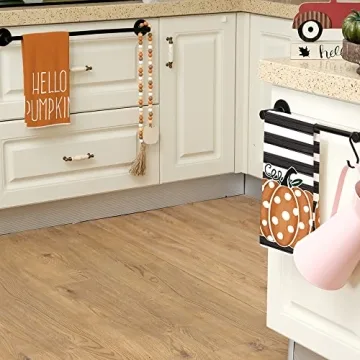 ARKENY Hello Pumpkin Fall Kitchen Towels Set of 2