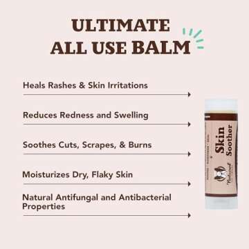 Natural Dog Company Skin Soother, 0.15 oz. Travel Stick, Allergy and Itch Relief for Dogs, Supports ...