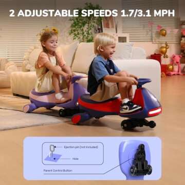 FanttikRide 6V N7 Electric Wiggle Car for Kids