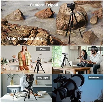 KINGJOY 75" Camera Tripod – Versatile & Durable for Photographers