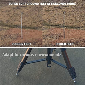 KINGJOY 75" Camera Tripod – Versatile & Durable for Photographers