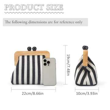 GOKTOW New Summer Purses for Women 2024,Beach Crossbody Bag for Summer Vacation,Canvas Woven Bag Clu...