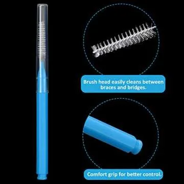 Patelai 100-Piece Braces Brush Set for Oral Care