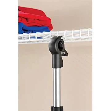 Whitmor 2 Shelf 2 Rod Closet System - Adjustable Closet Maximizer