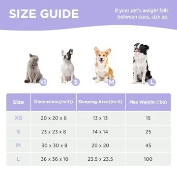 Lesure Donut Dog Bed for Small Dogs and Cats in Chic Design