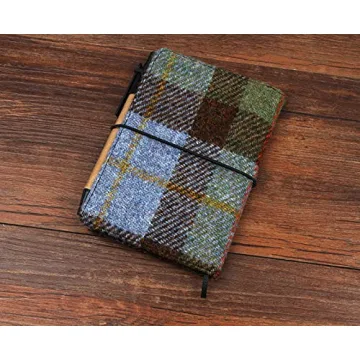 Harris Tweed Notebook Cover MacLeod - 3.5X5.5 Inch