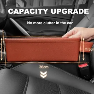 Tumecos Car Seat Pockets - Premium PU Leather Organizers