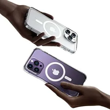 Mkeke for iPhone 14 Pro Max Case Clear,Compatible with Magsafe,Not-Yellowing,Shockproof Protective Phone Magnetic Bumper Case 2022