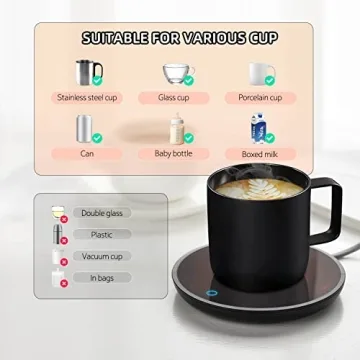 Smart Coffee Mug Warmer with Auto Shut Off and 2 Temperature Settings