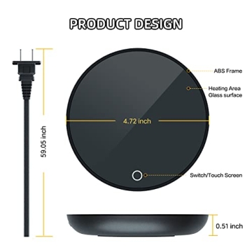Smart Coffee Mug Warmer with Auto Shut Off and 2 Temperature Settings