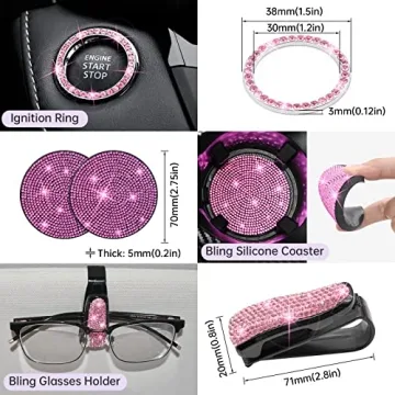 Stylish ARTIlaura Bling Car Accessories for Women