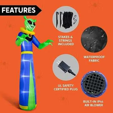 Joiedomi 12 FT Inflatable Wizard Alien Decoration