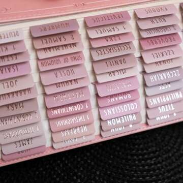 UPAFEXXI Bible Tabs with Rose Gold Foil - Elegant Navigation