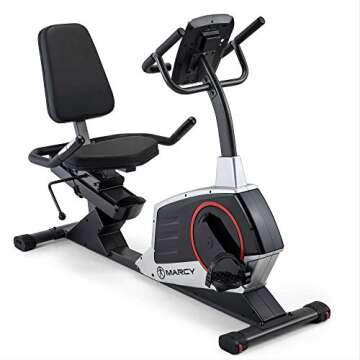 Marcy Regenerating Recumbent Exercise Bike ME-706 with Adjustable Seat