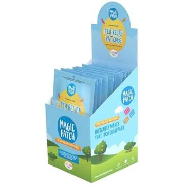 NATPAT Magic Patch Itch Relief Patches - Insect Bite Patch for Mosquitos, Ticks, Midges, Sandflies, and Bed Bug Bites - 30 Count - BUZZPATCH - The Original Natural Patch for Itch Relief