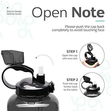 Venture Pal 1 Gallon Motivational Water Bottle - Perfect for Fitness and Outdoor Activities