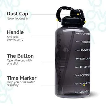 Venture Pal 1 Gallon Motivational Water Bottle with Straw