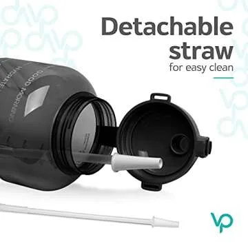 Venture Pal 1 Gallon Motivational Water Bottle with Straw