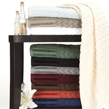 Luxury 6-Piece Plush Cotton Bath Towel Set by Lavish Home