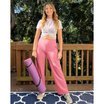 G4Free Wide Leg Athletic Pants with Pockets - Stylish Comfort for Everyday Wear