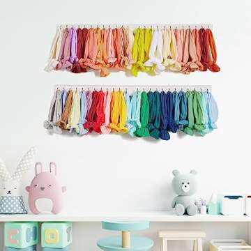 Mokof Bow Holder for Girls Hair Bows - 4 Pack Organizer