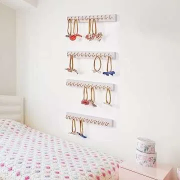 Mokof Bow Holder for Girls Hair Bows - 4 Pack Organizer