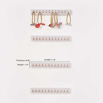 Mokof Bow Holder for Girls Hair Bows - 4 Pack Organizer