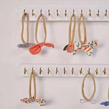 Mokof Bow Holder for Girls Hair Bows - 4 Pack Organizer