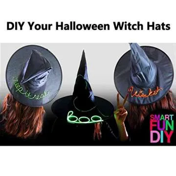 Uddiee Halloween Black Witch Hats Witch Costume Accessories for Halloween Party Decoration and Carnivals Hats Black, 8 pcss