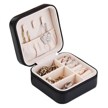 A&A Travel Jewelry Organizer Box Portable Case